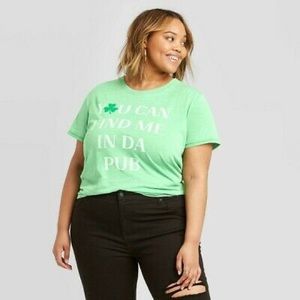 Doe You Can Find Me In Da Pub Graphic Tee Size L